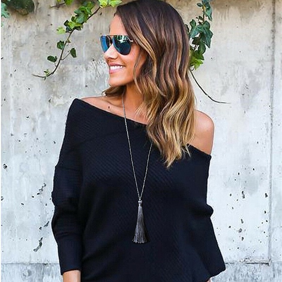 LONG CRYSTAL—SILK TASSEL PENDANT NECKLACES!! GORGEOUS & EXCELLENT QUALITY!! BNWT - Picture 5 of 8